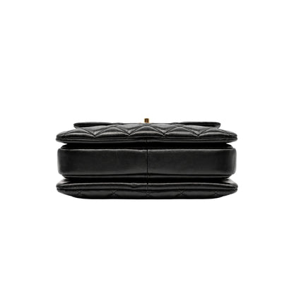 Chanel Trendy Black Top Handle Flap Bag