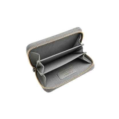 Chanel Grey Caviar Zippy Wallet