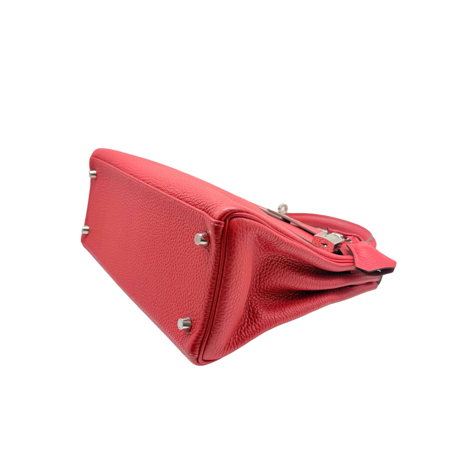 Hermes Kelly 28cm Rouge Casaque Togo Palladium Hardware
