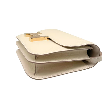 Hermès Constance 18 Craie Epsom Permabrass Hardware