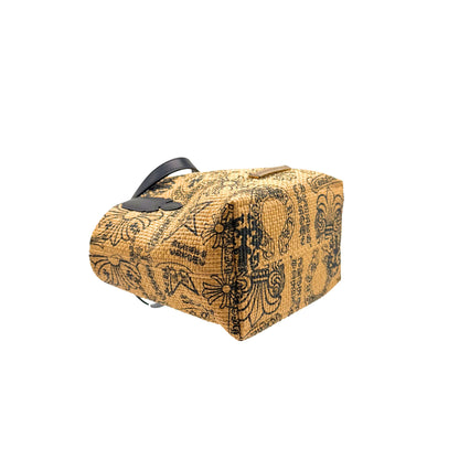 Chrome Hearts Black Straw Logo Tote