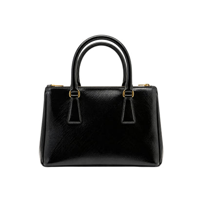 Prada Galleria Small Black Patent Leather Bag