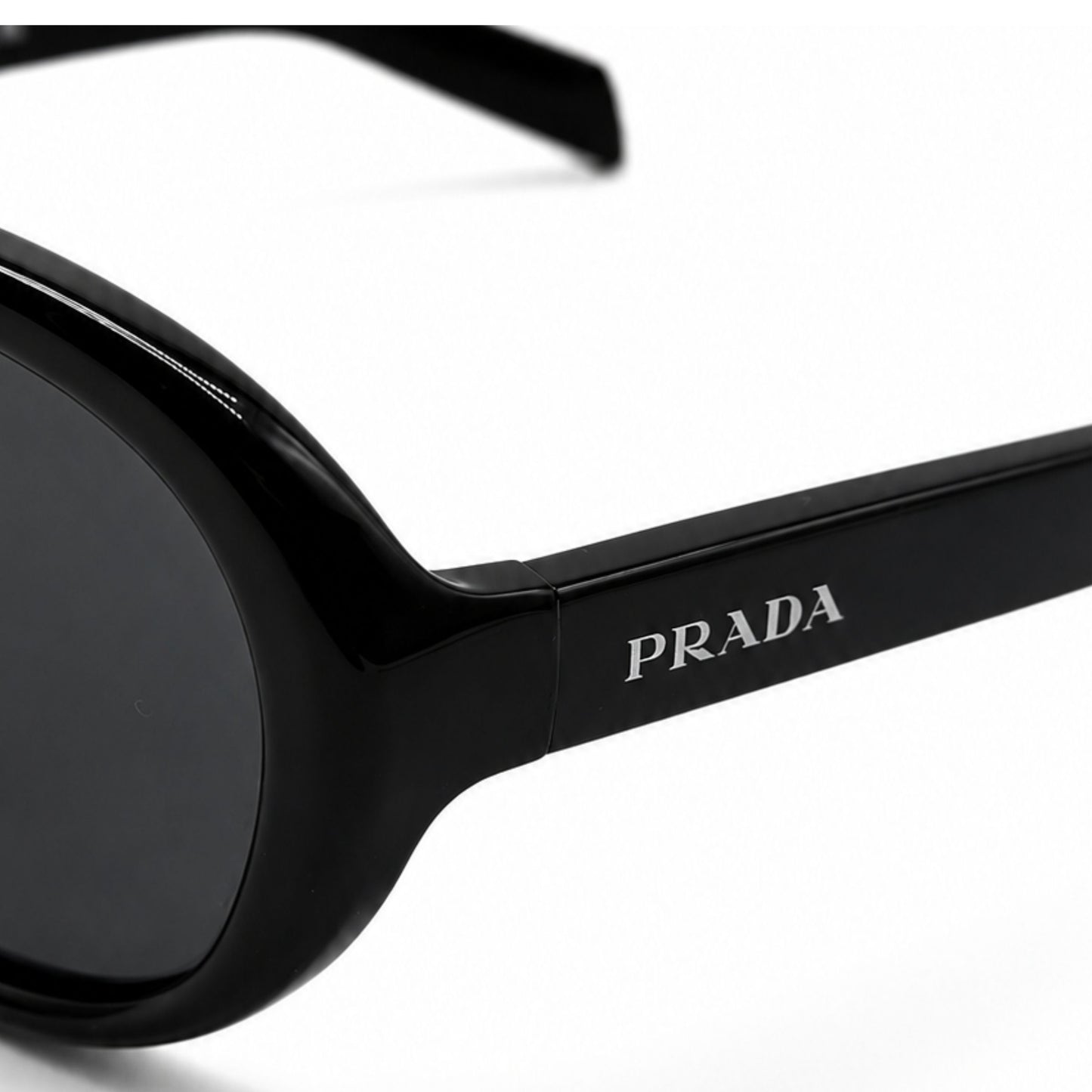 Prada Black Thick Aviator Sunglasses