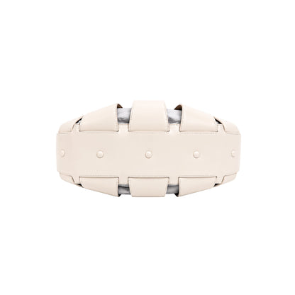 Bottega Veneta White Shell Handbag
