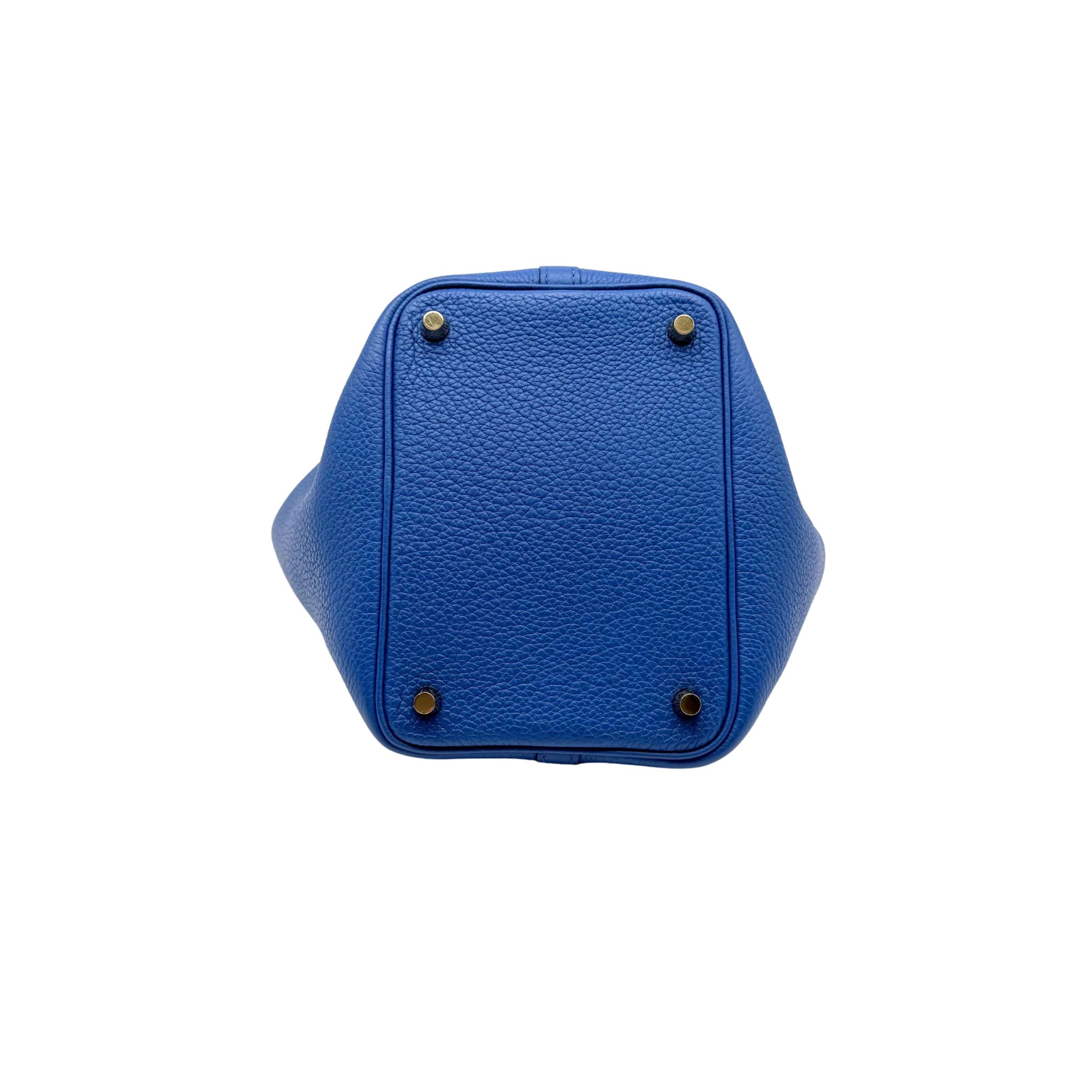 Hermes Picotin 18 Bleu France with Gold Hardware – Consign of the