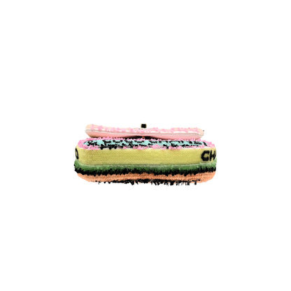 Chanel Mini Striped Coco Crossbody Flap Bag