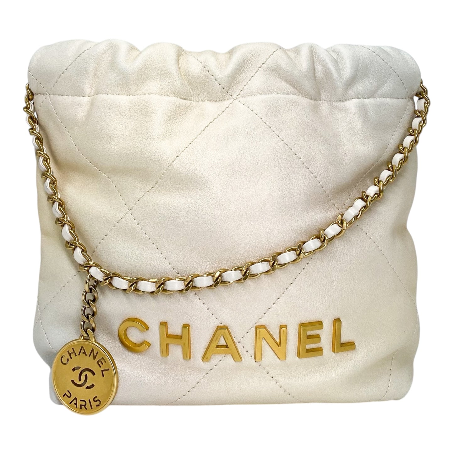 Chanel 22 Champagne Iridescent Mini