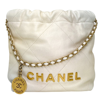 Chanel 22 Champagne Iridescent Mini