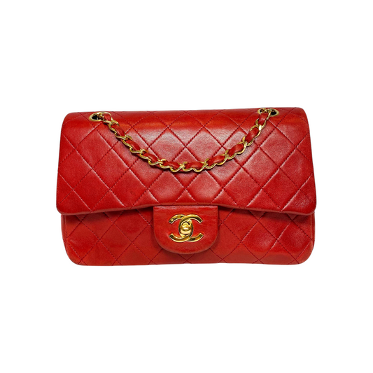 Chanel Small Red Classic Flap Bag