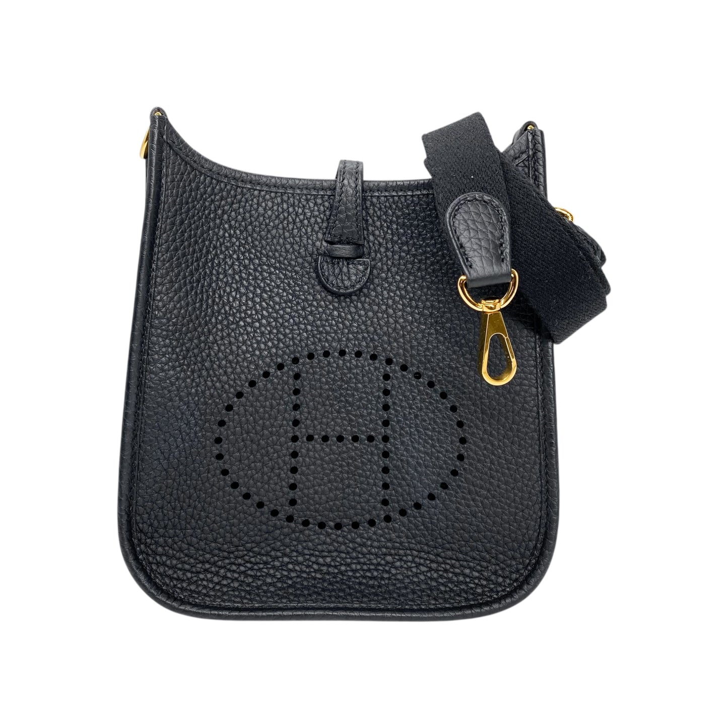 Hermes Evelyne TPM Noir Clemence Gold Hardware