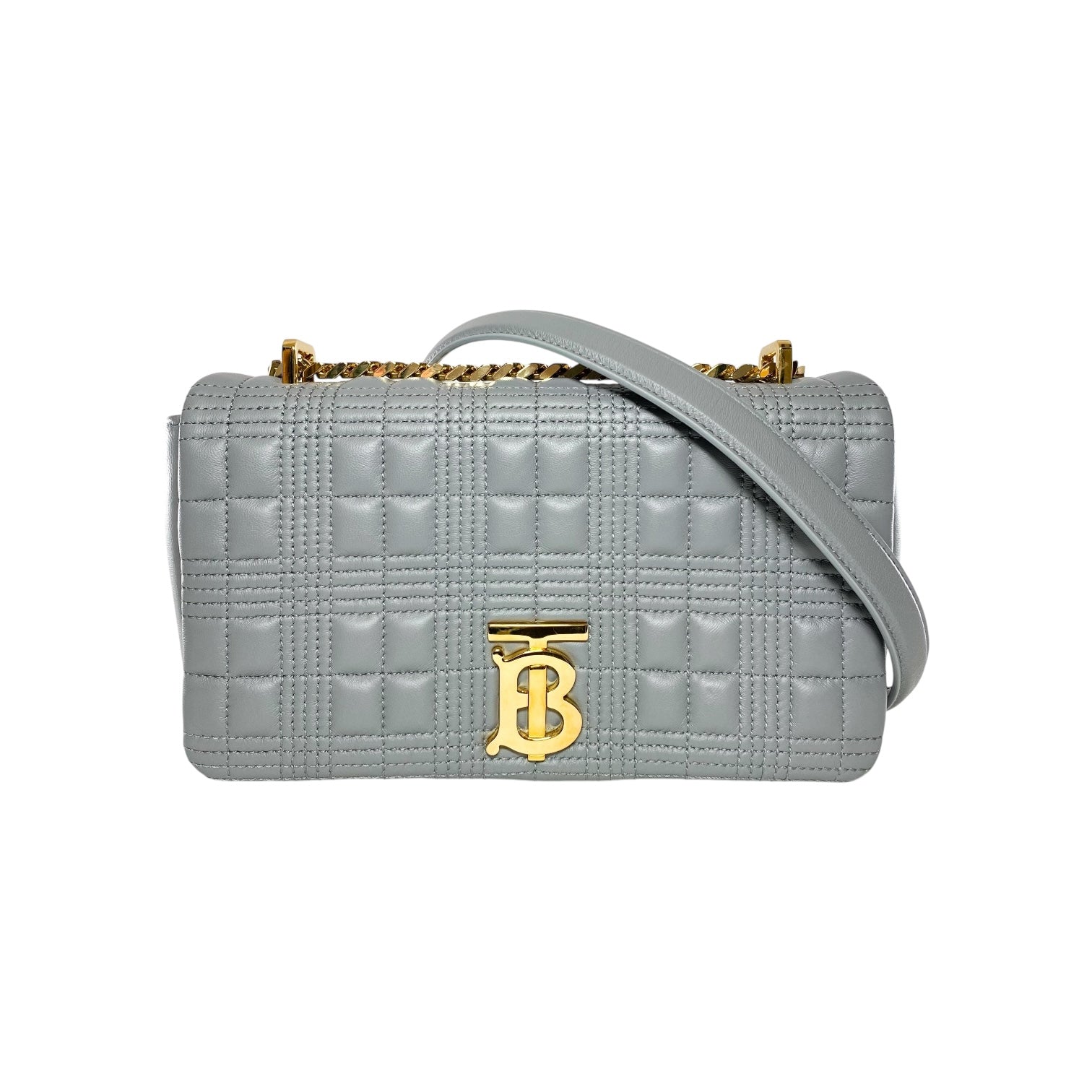 【関税&送料込】Burberry Bags Grey BURBERRY Tote Bag Leather Gray White Auth ac2169 | eBay