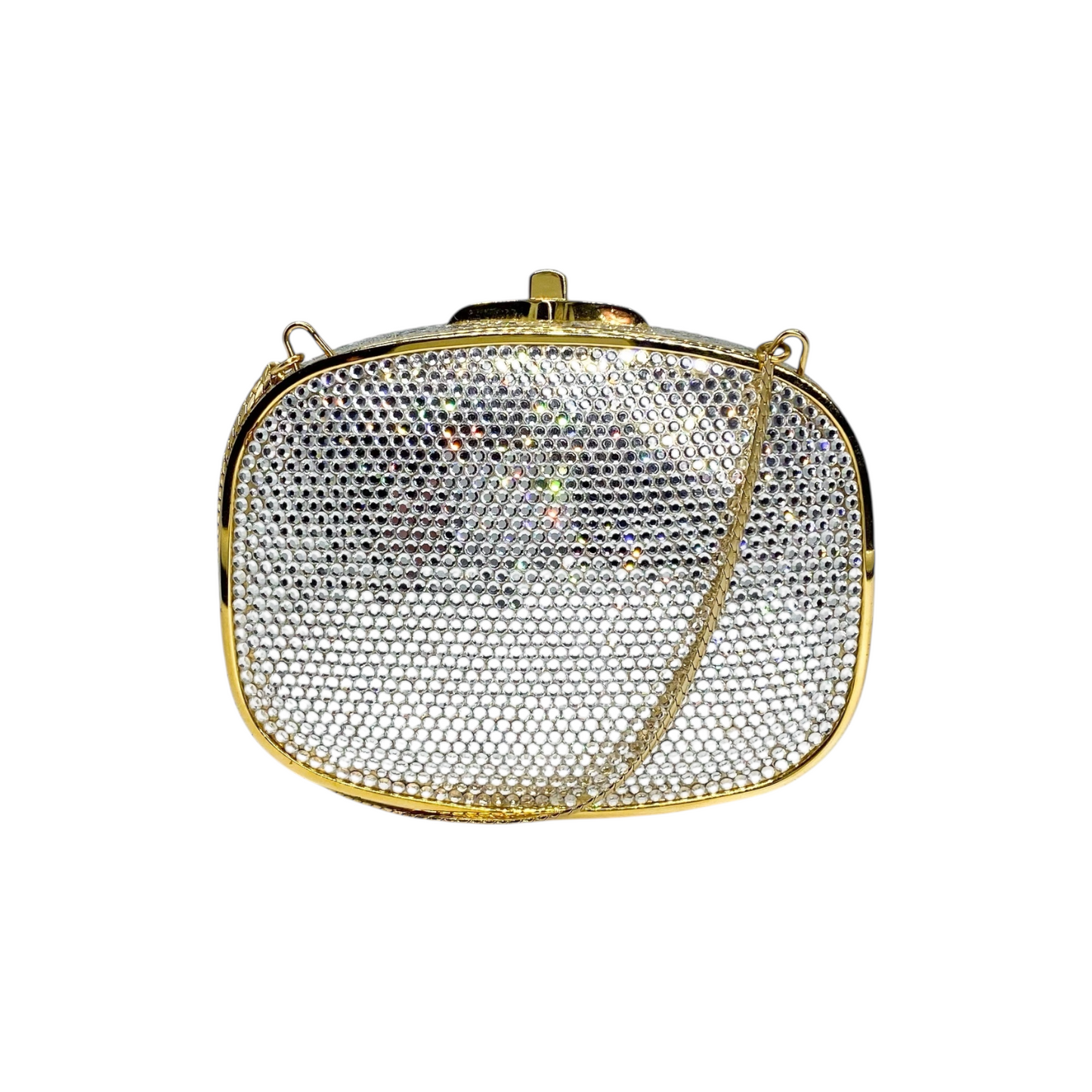 Judith Leiber Oval Crystal Clutch