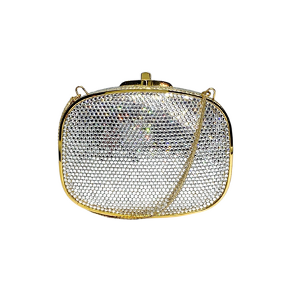 Judith Leiber Oval Crystal Clutch