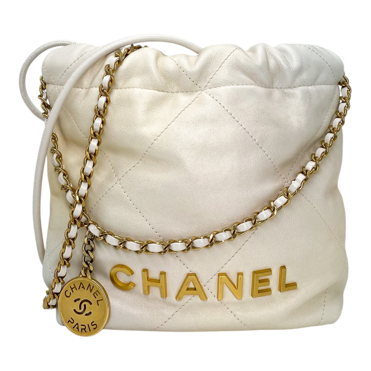 Chanel 22 Champagne Iridescent Mini