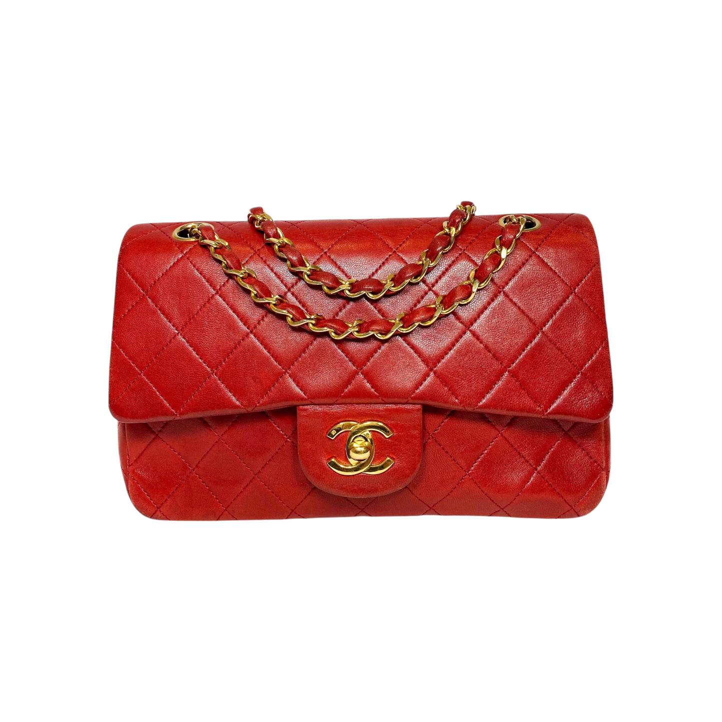 Chanel Small Red Classic Flap Bag