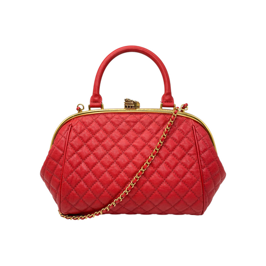 Chanel Red Retro Donna Satchel Bag