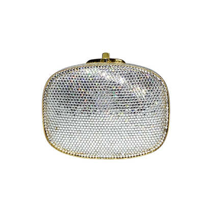 Judith Leiber Oval Crystal Clutch