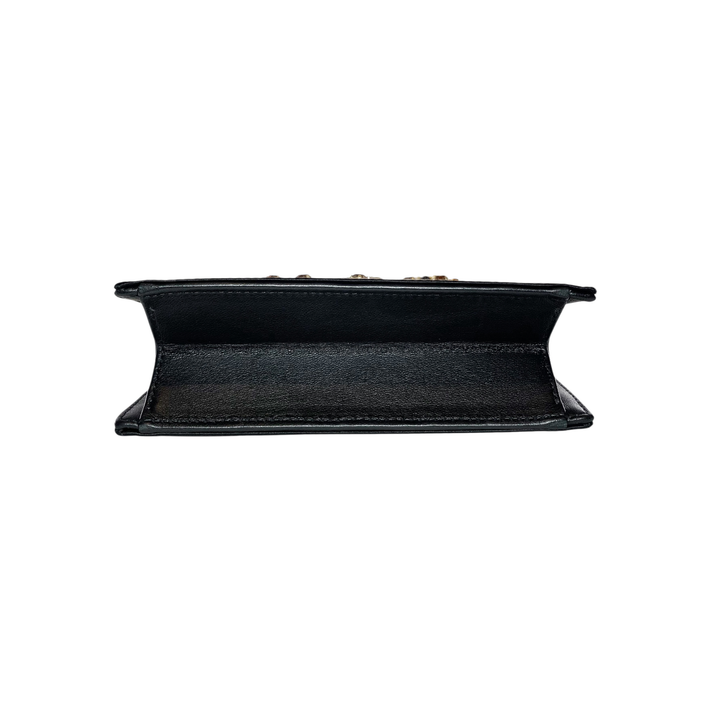 Chanel Black Gold Sequin No.5 Small Shoulder Bag