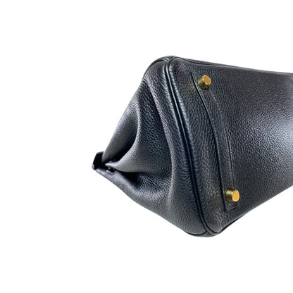 Hermes Birkin 30 Black Togo Gold Hardware