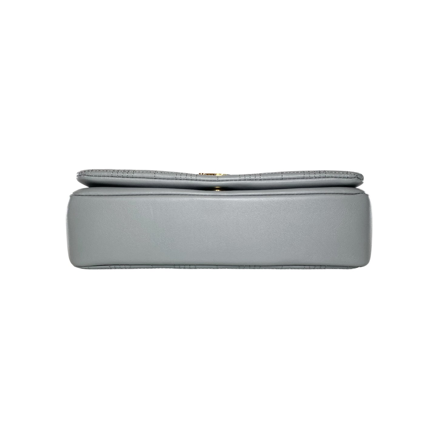 Burberry Grey Quilted TB Logo Lola Flap Bag