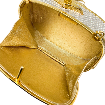 Judith Leiber Oval Crystal Clutch