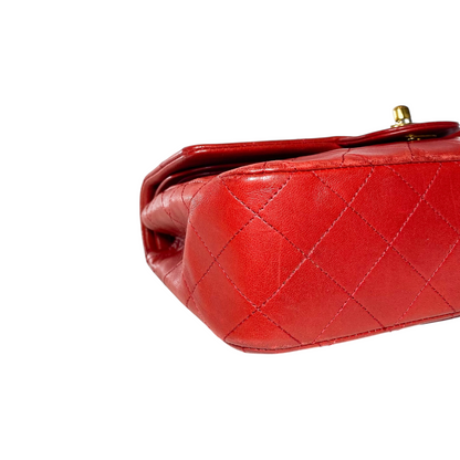 Chanel Small Red Classic Flap Bag