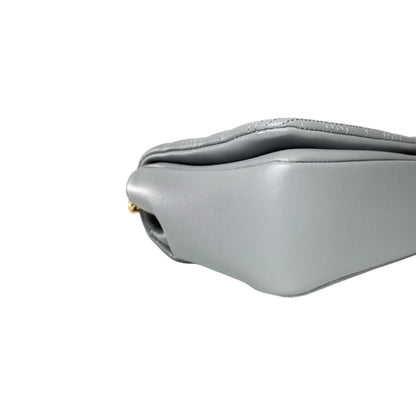 Burberry Grey Quilted TB Logo Lola Flap Bag