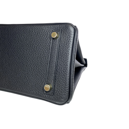 Hermes Birkin 25 Black Togo Gold Hardware