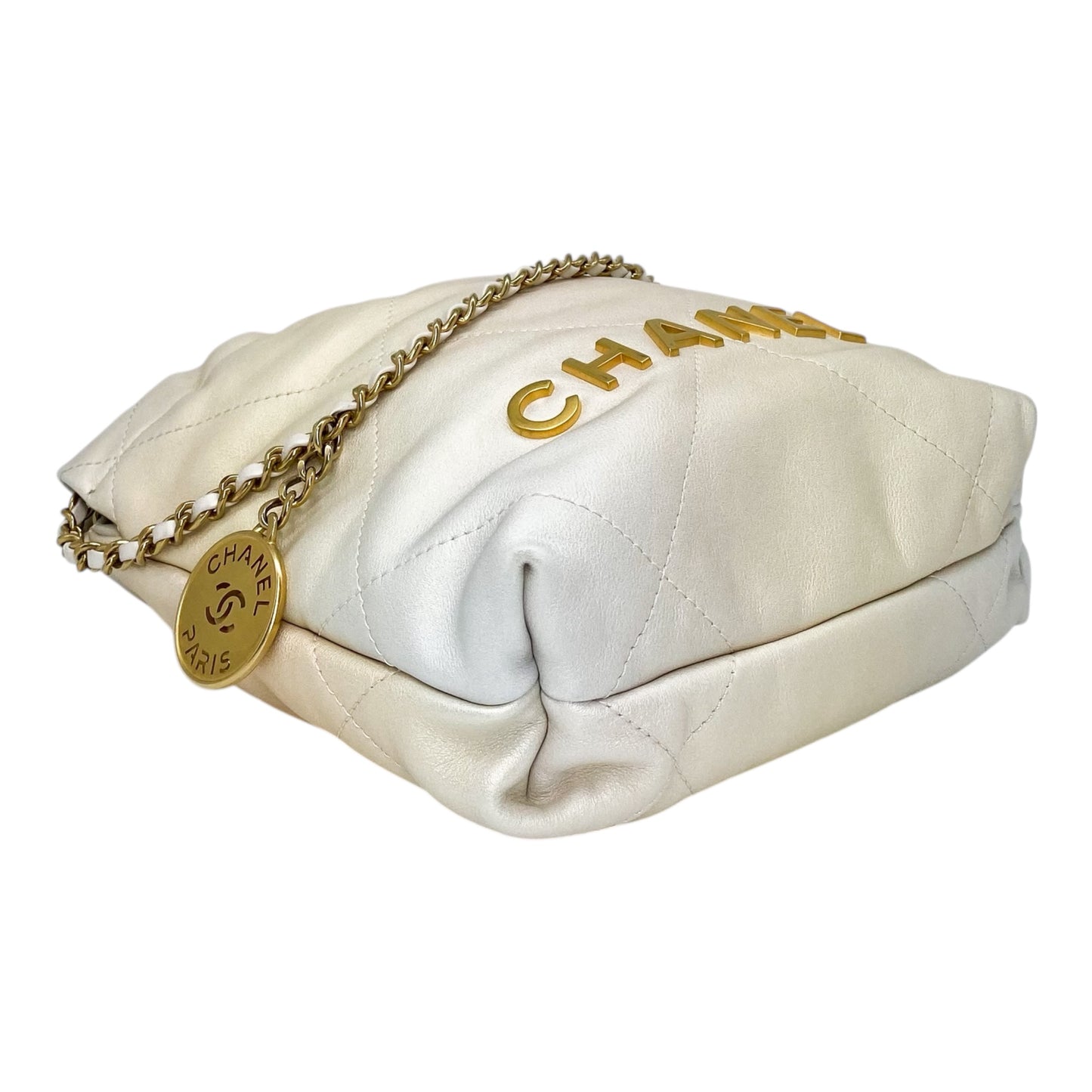 Chanel 22 Champagne Iridescent Mini