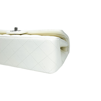 Chanel White Medium Double Flap Bag