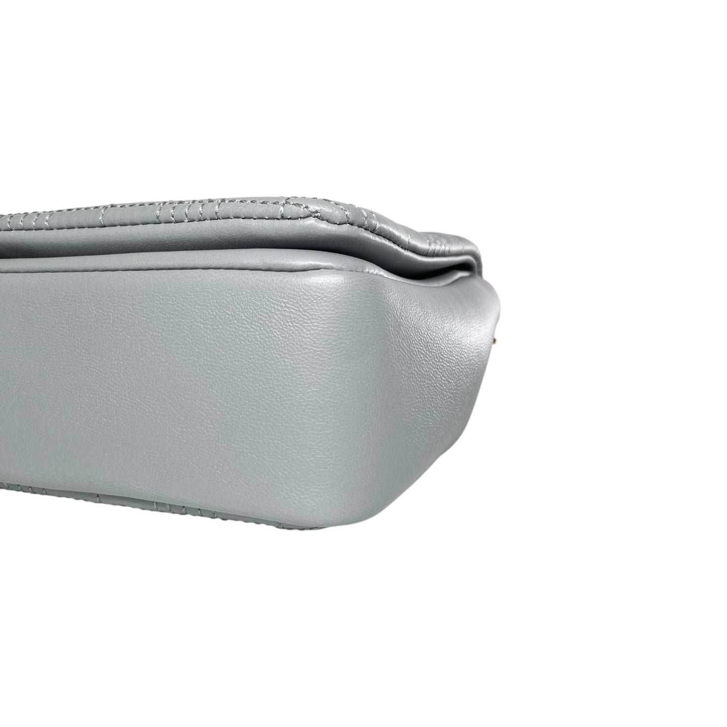 Burberry Grey Quilted TB Logo Lola Flap Bag