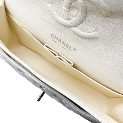 Chanel White Medium Double Flap Bag