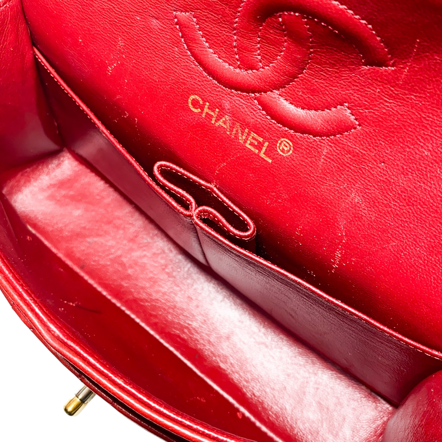 Chanel Small Red Classic Flap Bag