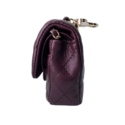 Chanel Dark Brown Nano Classic Double Flap Bag Charm