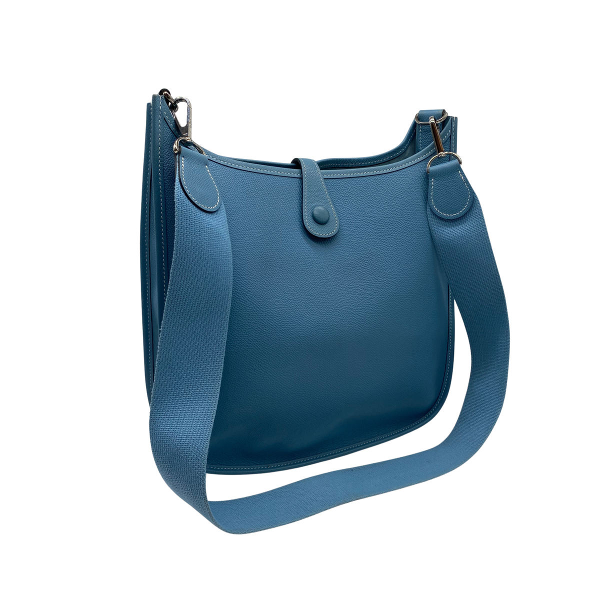 Hermes Evelyne 29 PM Blue Jean Epsom Palladium Hardware