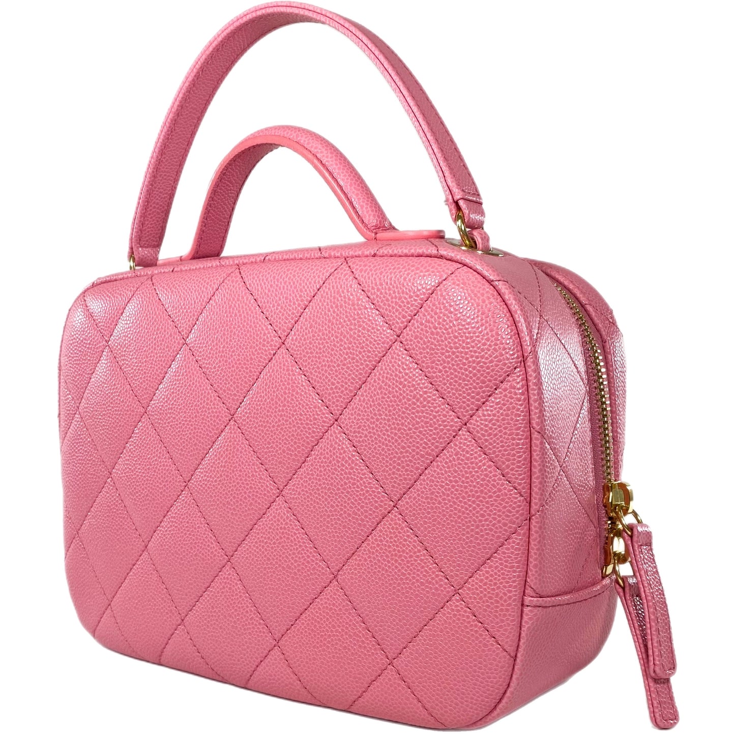 Chanel Pink Caviar Vanity Case
