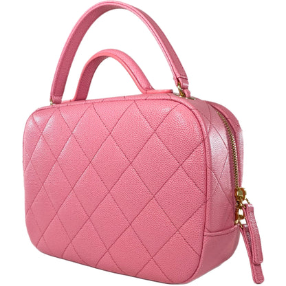 Chanel Pink Caviar Vanity Case