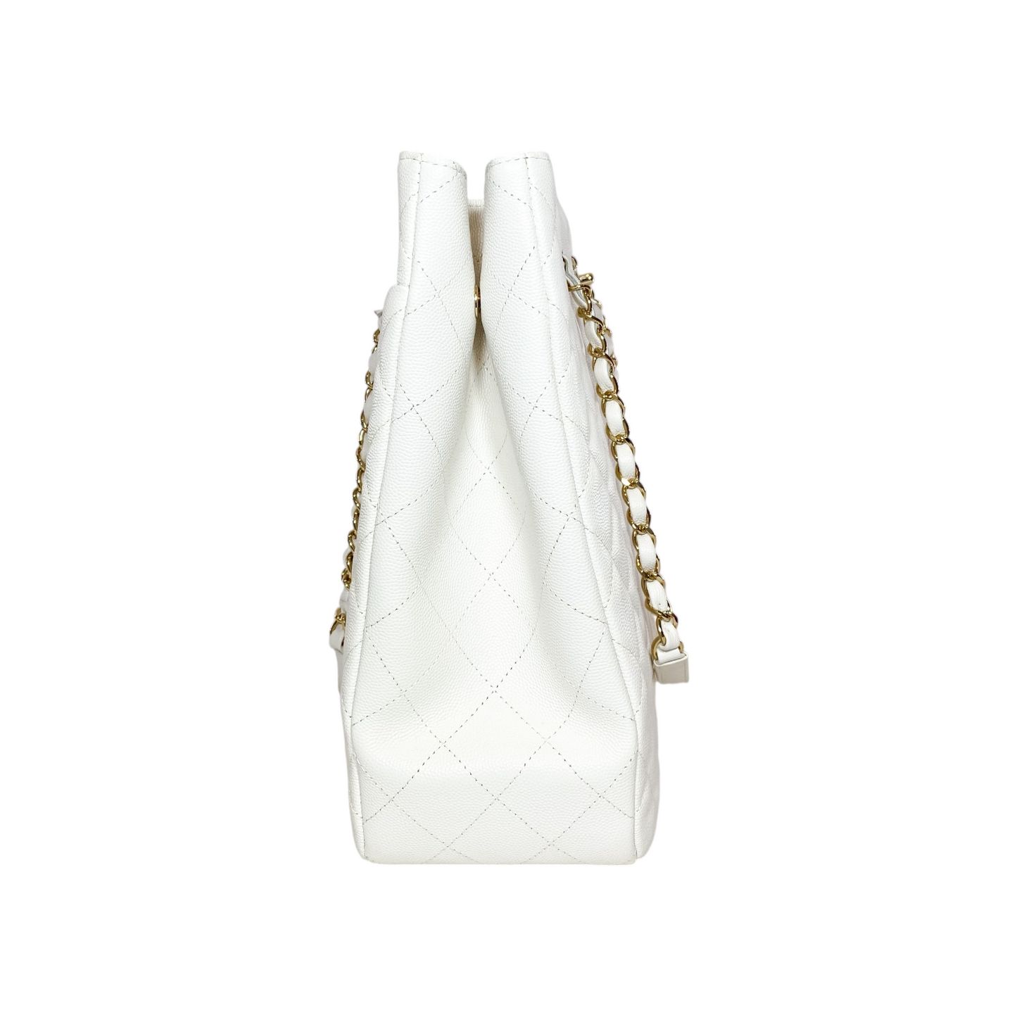 Chanel White Timeless Shopping Tote Bag