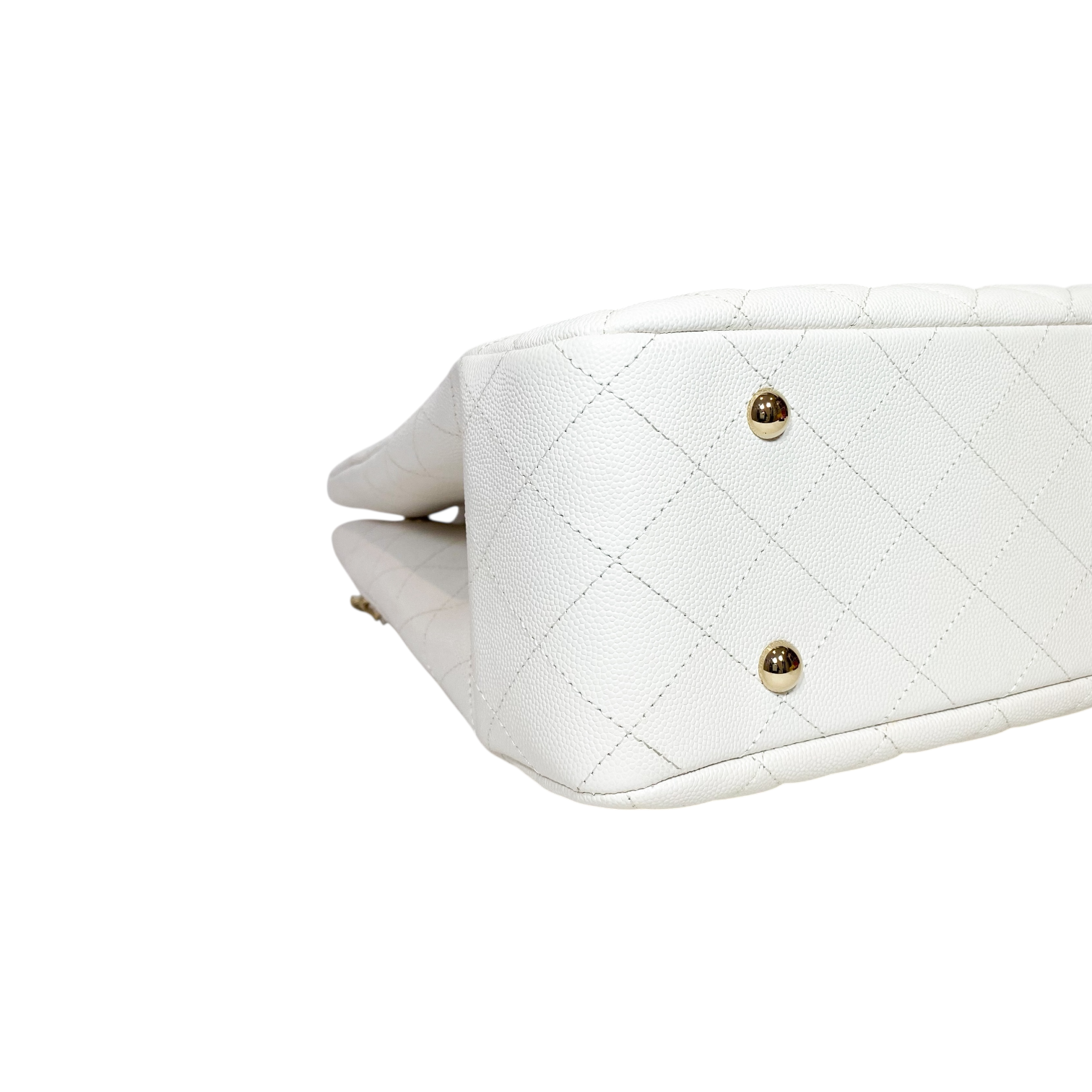 Chanel White Timeless Shopping Tote Bag