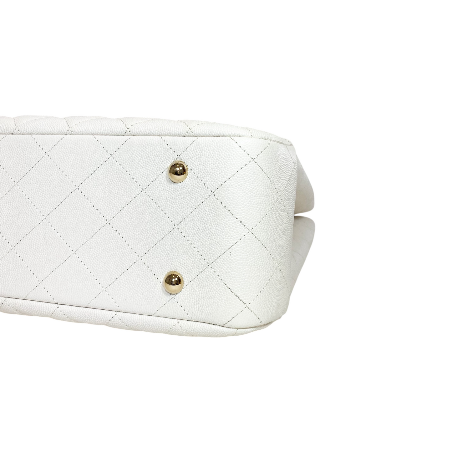 Chanel White Timeless Shopping Tote Bag