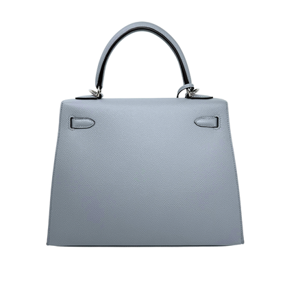 Hermes Kelly 25 Sellier Gris Pantin Epsom Palladium Hardware
