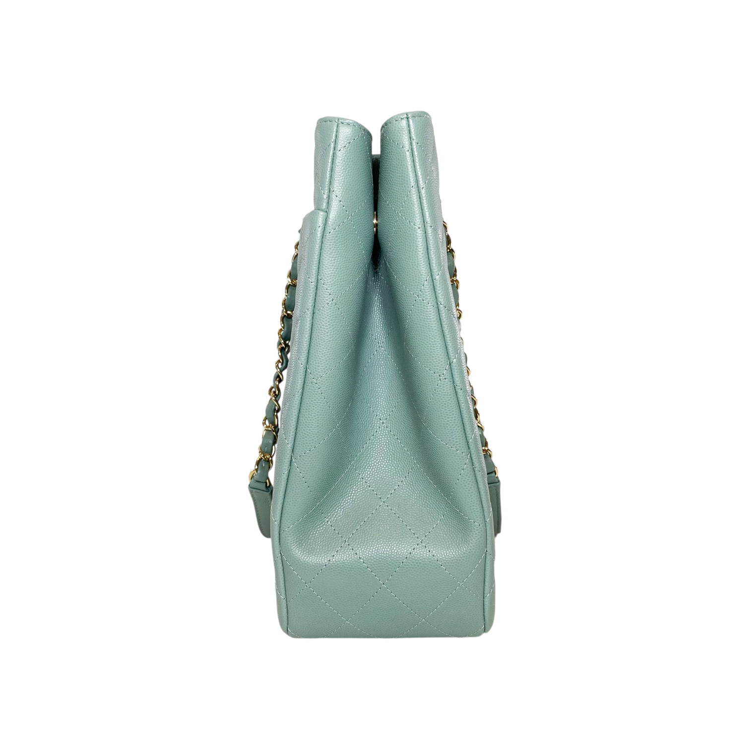 Chanel Green Timeless Shopping Tote Bag
