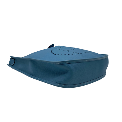 Hermes Evelyne 29 PM Blue Jean Epsom Palladium Hardware