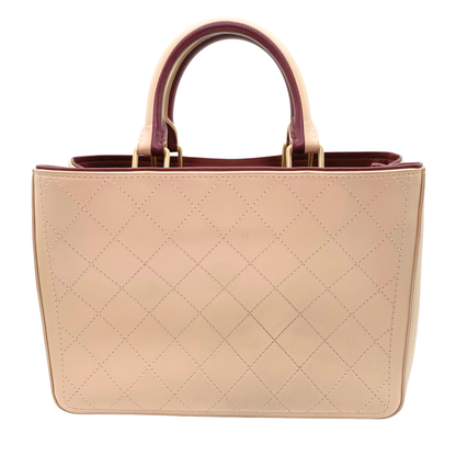 Chanel Bi-Color Bullskin Stitched Medium Shopping Tote