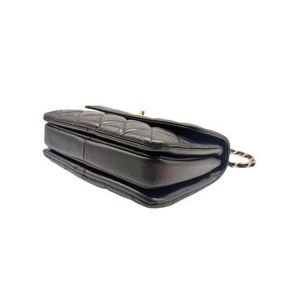 Chanel Trendy Black Top Handle Flap Bag