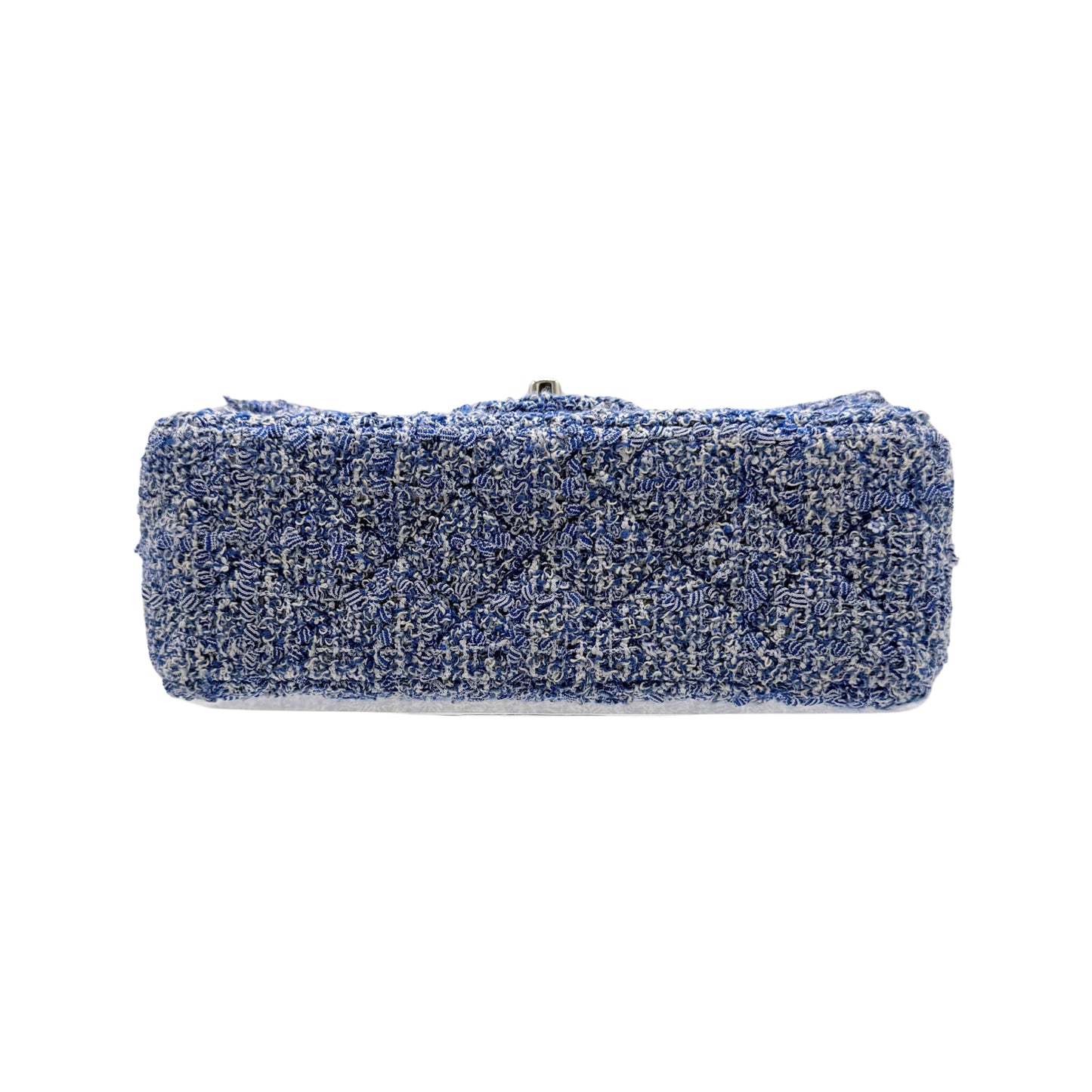 Chanel Mini Rectangle Blue Tweed Flap