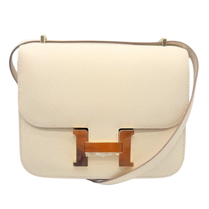 Hermès Constance 18 Craie Epsom Permabrass Hardware
