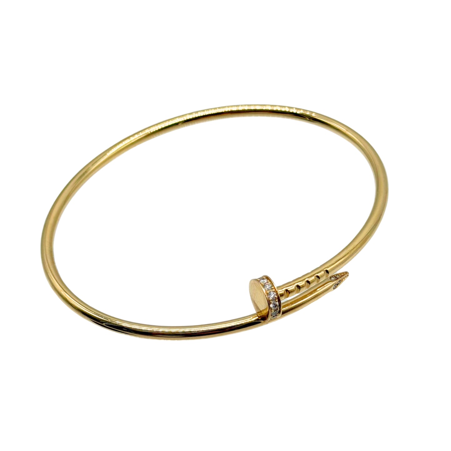 Cartier Juste un Clou Bracelet Gold with Diamonds, Small Model