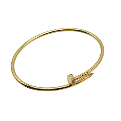 Cartier Juste un Clou Bracelet Gold with Diamonds, Small Model