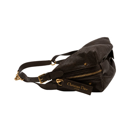 Christian Dior D-Journey Chocolate Plum Hobo Bag